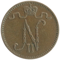 монета - 1894 – 1917 николай ii 1 пенни - подробная информация фото 1