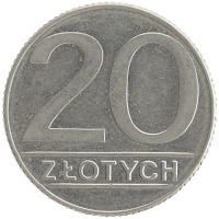 монета - польша 20 злотых - подробная информация фото 1