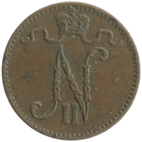 монета - 1894 – 1917 николай ii 1 пенни - подробная информация фото 1