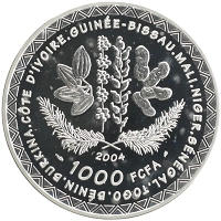 монета - центральная африка 1.000 франков - подробная информация фото 1