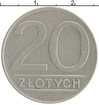 монета - польша 20 злотых - подробная информация фото 1