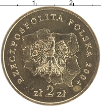монета - польша 2 злотых - подробная информация фото 1