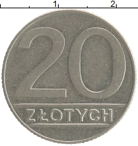монета - польша 20 злотых - подробная информация фото 1