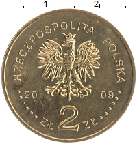 монета - польша 2 злотых - подробная информация фото 1