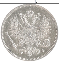 монета - 1894 – 1917 николай ii 25 пенни - подробная информация фото 1