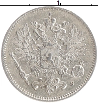 монета - 1894 – 1917 николай ii 25 пенни - подробная информация фото 1