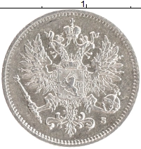 монета - 1894 – 1917 николай ii 25 пенни - подробная информация фото 1