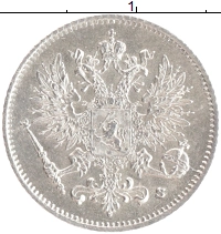 монета - 1894 – 1917 николай ii 25 пенни - подробная информация фото 1
