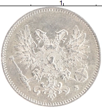 монета - 1894 – 1917 николай ii 25 пенни - подробная информация фото 1