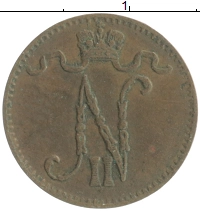 монета - 1894 – 1917 николай ii 1 пенни - подробная информация фото 1