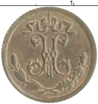 монета - 1894 – 1917 николай ii 1/4 копейки - подробная информация фото 1