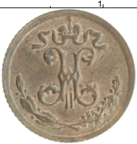 монета - 1894 – 1917 николай ii 1/4 копейки - подробная информация фото 1