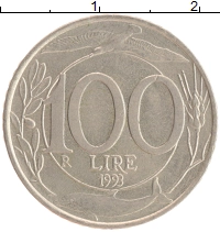 монета - италия 100 лир - подробная информация фото 1
