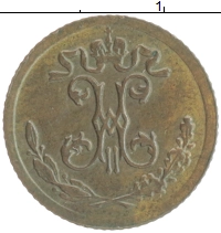 монета - 1894 – 1917 николай ii 1/4 копейки - подробная информация фото 1
