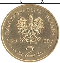 монета - польша 2 злотых - подробная информация фото 1