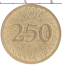 монета - ливан 250 ливров - подробная информация фото 1