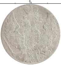 монета - 1825 – 1855 николай i 10 грош - подробная информация фото 1