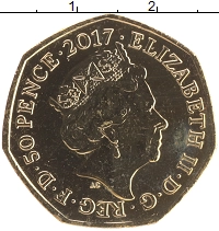 монета - великобритания 50 пенсов - подробная информация фото 1