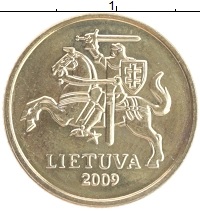 монета - литва 10 центов - подробная информация фото 1