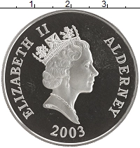 монета - олдерни 5 фунтов - подробная информация фото 1