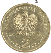 монета - польша 2 злотых - подробная информация фото 1
