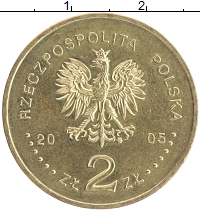 монета - польша 2 злотых - подробная информация фото 1