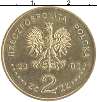 монета - польша 2 злотых - подробная информация фото 1