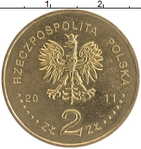 монета - польша 2 злотых - подробная информация фото 1