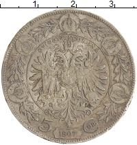 монета - австрия 5 крон - подробная информация фото 1