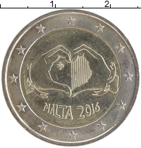 монета - мальта 2 евро - подробная информация фото 1