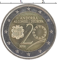 монета - андорра 2 евро - подробная информация фото 1