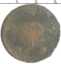 монета - 1727 – 1730 петр ii 5 копеек - подробная информация фото 1