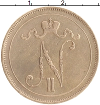 монета - 1894 – 1917 николай ii 10 пенни - подробная информация фото 1