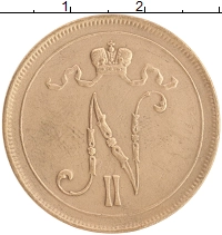 монета - 1894 – 1917 николай ii 10 пенни - подробная информация фото 1