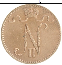 монета - 1894 – 1917 николай ii 1 пенни - подробная информация фото 1
