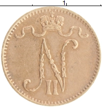монета - 1894 – 1917 николай ii 1 пенни - подробная информация фото 1