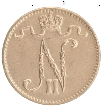 монета - 1894 – 1917 николай ii 1 пенни - подробная информация фото 1