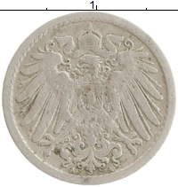 монета - германия 5 пфеннигов - подробная информация фото 1