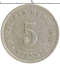 монета - германия 5 пфеннигов - подробная информация фото 1