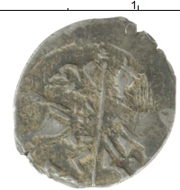 монета - 1584 – 1598 федор иванович 1 копейка - подробная информация фото 1