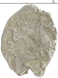 монета - 1584 – 1598 федор иванович 1 копейка - подробная информация фото 1