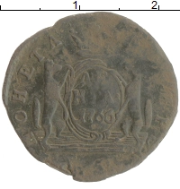 монета - 1762 – 1796 екатерина ii 1 деньга - подробная информация фото 1