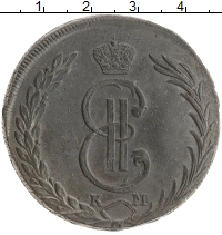 монета - 1762 – 1796 екатерина ii 10 копеек - подробная информация фото 1