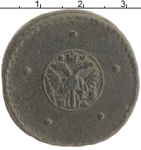 монета - 1725 – 1727 екатерина i 5 копеек - подробная информация фото 1