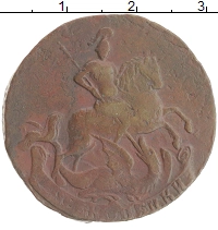 монета - 1741 – 1761 елизавета петровна 2 копейки - подробная информация фото 1
