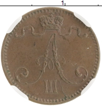 монета - 1881 – 1894 александр iii 1 пенни - подробная информация фото 1