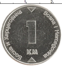 монета - босния и герцеговина 1 марка - подробная информация фото 1