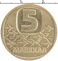 монета - финляндия 5 марок - подробная информация фото 1