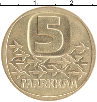 монета - финляндия 5 марок - подробная информация фото 1
