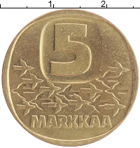 монета - финляндия 5 марок - подробная информация фото 1
